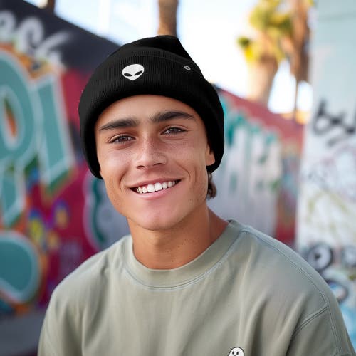 Dalix Alien Beanie In Asphalt Gray