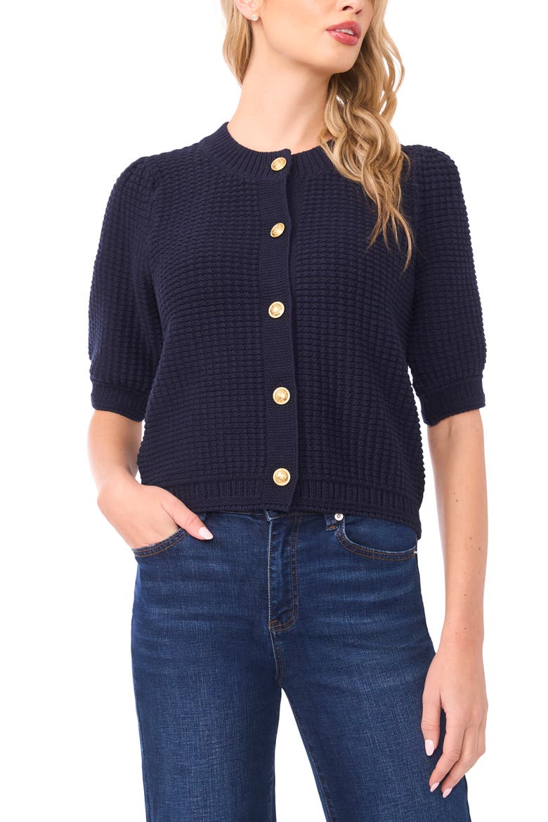 Button Up Sweater, Main, color, BARITONE BLUE