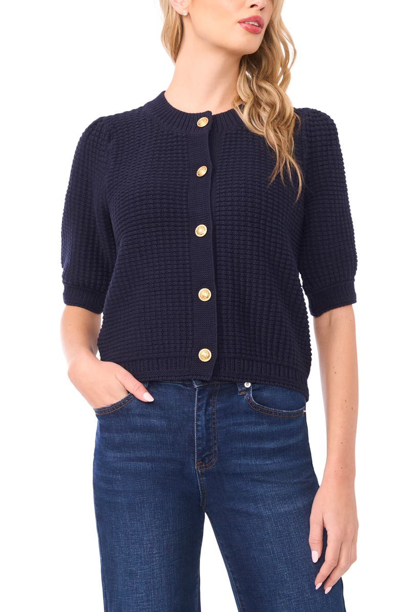 Halogen<sup>®</sup> Button Up Sweater, Main, color, Baritone Blue