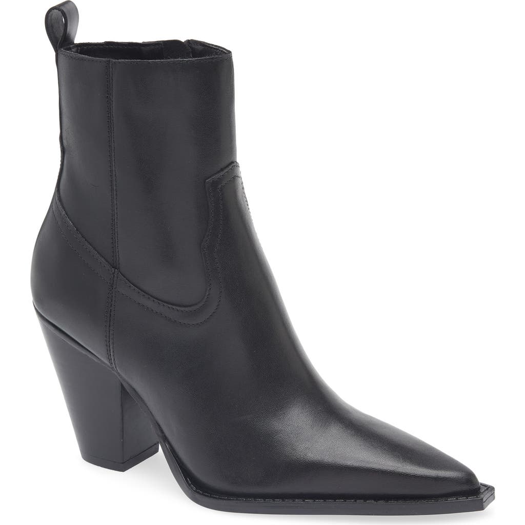 Mango Pointed Toe Bootie In Animal Print