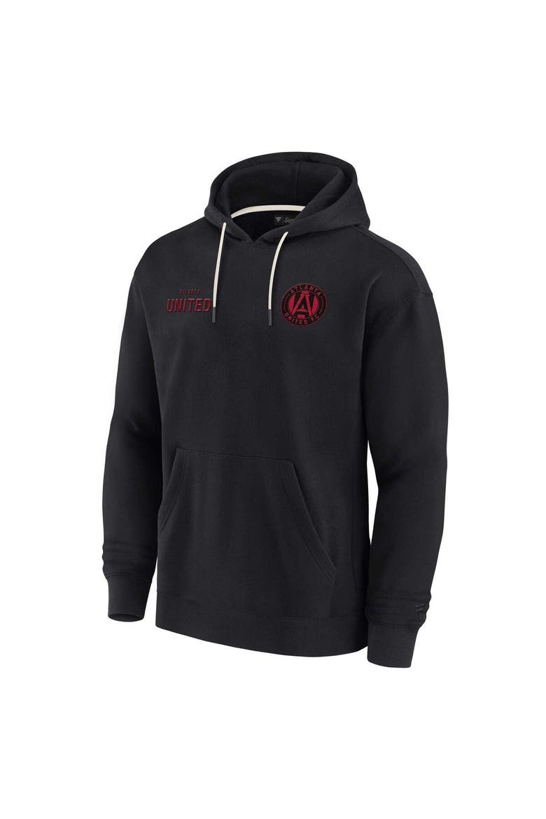 Unisex Fanatics Signature Black Atlanta United FC Elements Super Soft Fleece Pullover Hoodie, Alternate, color, Black