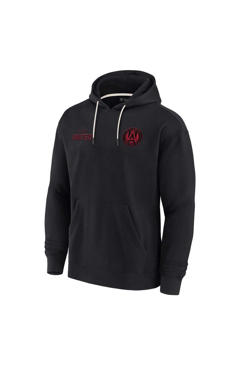 Fanatics Signature Unisex Fanatics Signature Black Atlanta United FC Elements Super Soft Fleece Pullover Hoodie, Alternate, color, Black