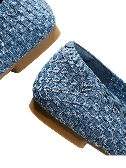 Vivaia Square-toe V-cut Flats In Blue