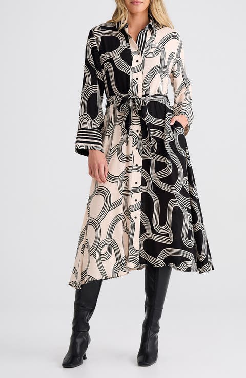 Lucy Print Shirtdress