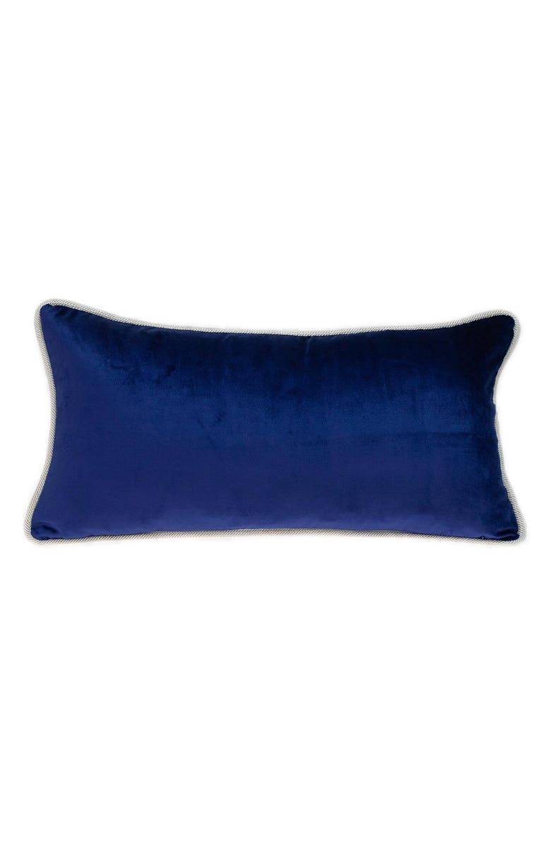 PARKLAND COLLECTION Maia Transitional Aqua Throw Pillow, Alternate, color, Aqua