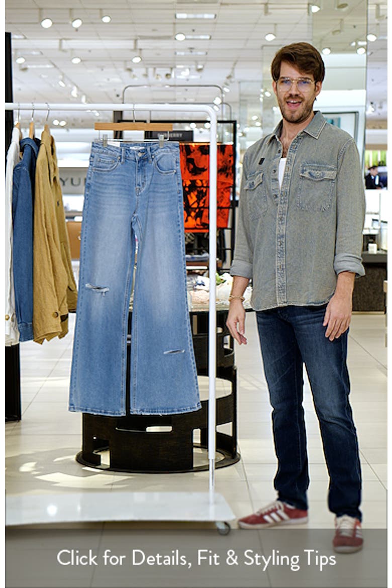 Mid Rise Wide Leg Jeans video