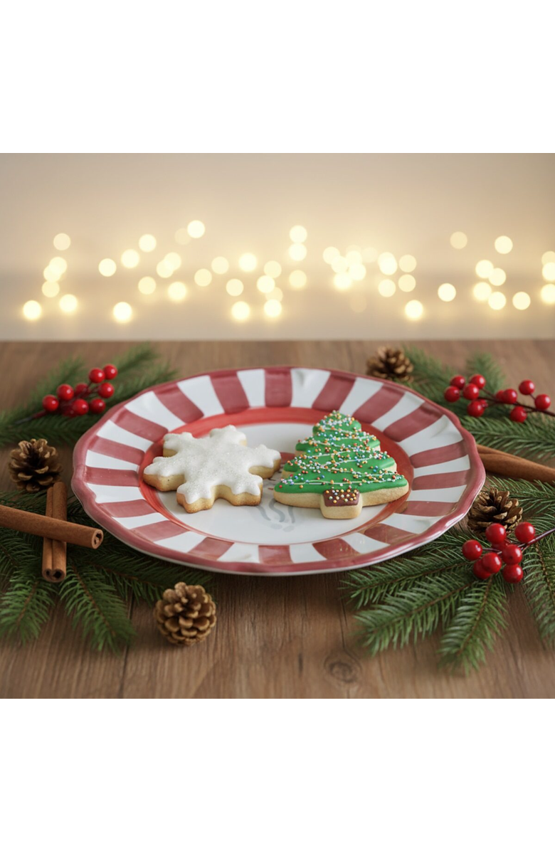 LA GABBIANELLA Allegro, Red - Salad (Dessert) Plate, Alternate, color, Red