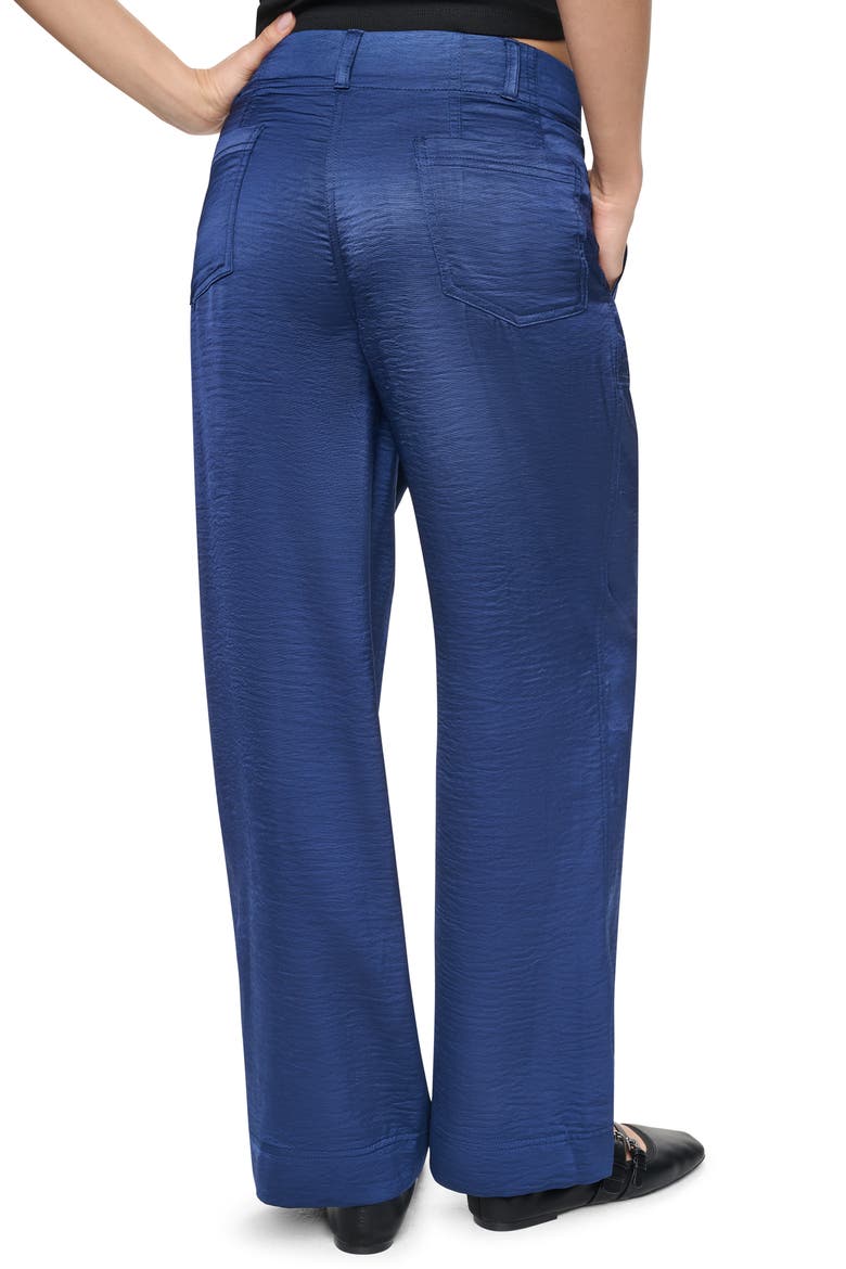 Wide Leg Glazed Pants, Alternate, color, INTREPID BLUE