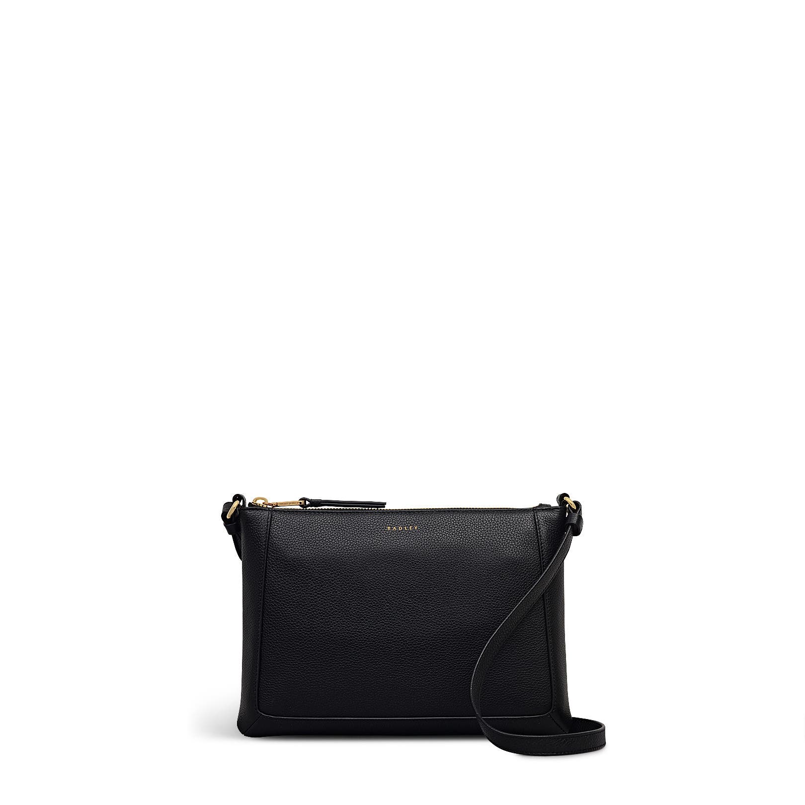 Radley Kew Way Small Ziptop Crossbody Bag, Main, color, Black