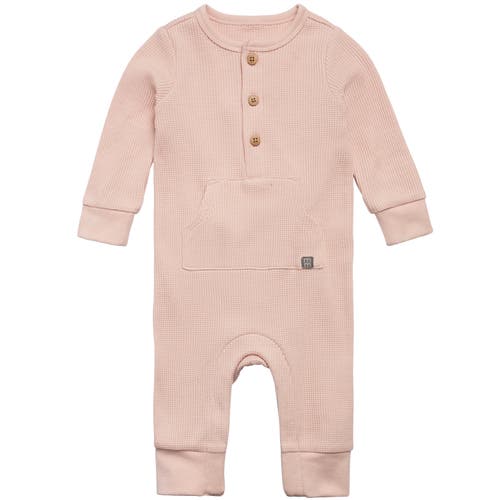 Modern Moments™ By Gerber Waffle Knit Romper With Kangaroo Pocket In Pink