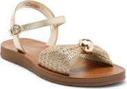 Steve Madden Kids' Tangle Ankle Strap Flat Sandal