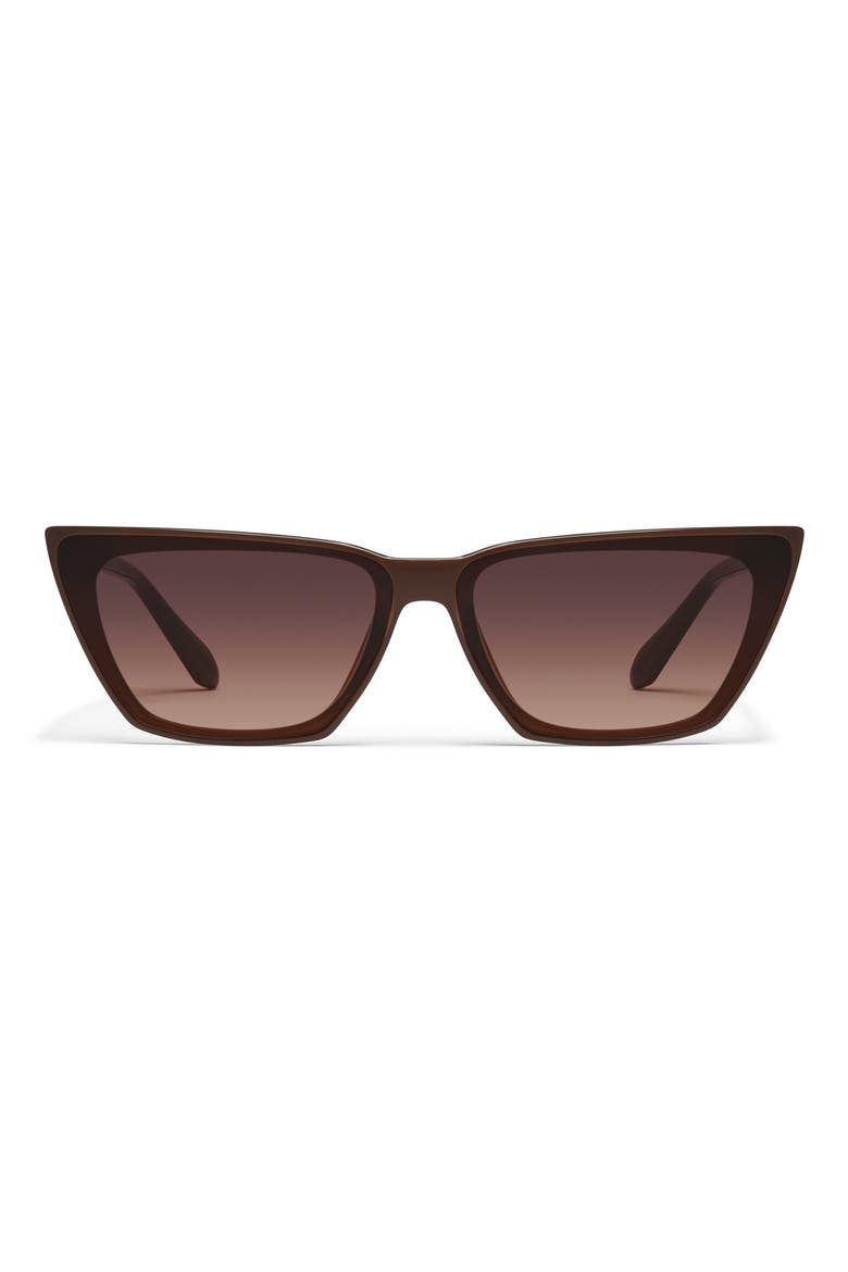 Bad Habit 65mm Cat Eye Sunglasses, Main, color, DARK BROWN/ DARK FAWN