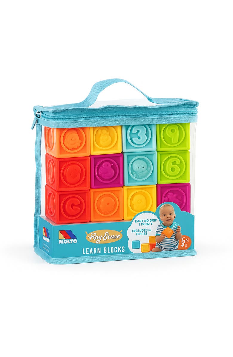 Molto Y Cia Play
Sense Funny Blocks, 12 Soft Sensory Building Blocks for Babies
Toddlers, Alternate, color, Multicolored