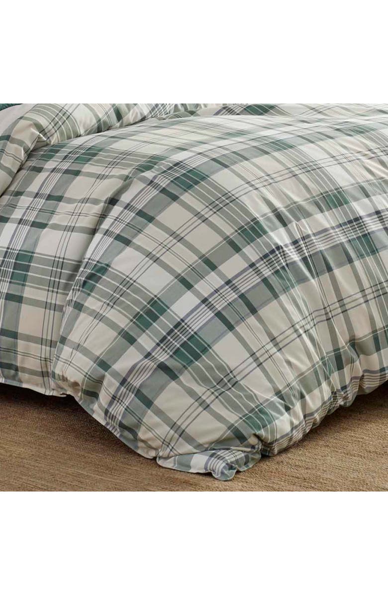 Eddie Bauer Timbers Plaid Open Duvet Set, Alternate, color, Evergreen