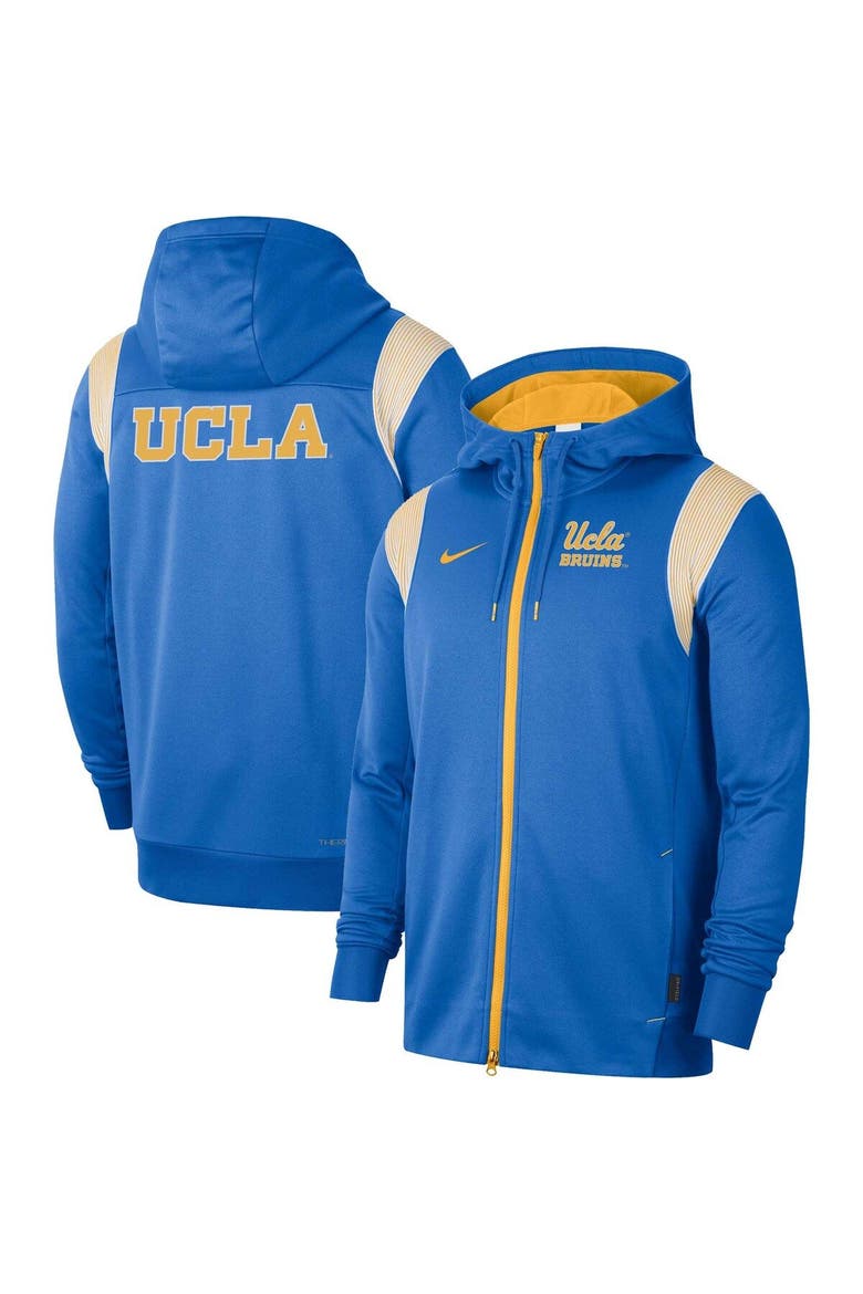 Men's Nike Blue UCLA Bruins 2022 Sideline Lockup Performance Full-Zip Hoodie Jacket, Main, color, Blue