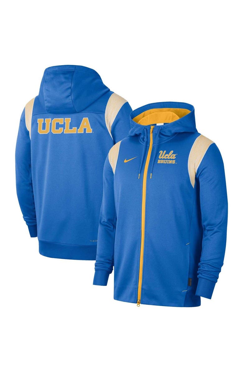 Nike Men's Nike Blue UCLA Bruins 2022 Sideline Lockup Performance Full-Zip Hoodie Jacket, Main, color,