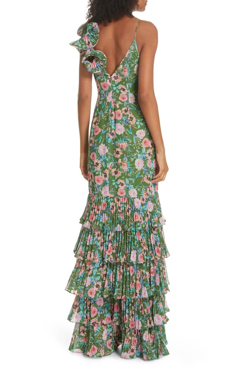 AMUR Esme Floral Print Dress, Alternate, color, 