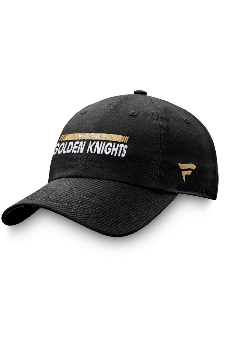 FANATICS Men's Fanatics Branded Black Vegas Golden Knights Authentic Pro Rink Adjustable Hat, Alternate, color, Black