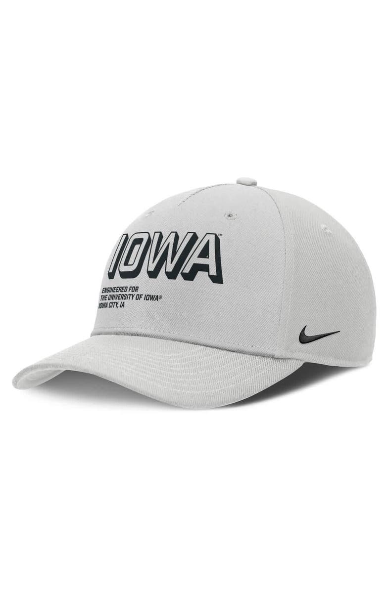 Nike Men's Nike Gray Iowa Hawkeyes 2025 Sideline Dust Pinched Rise Adjustable Hat, Main, color, Gray