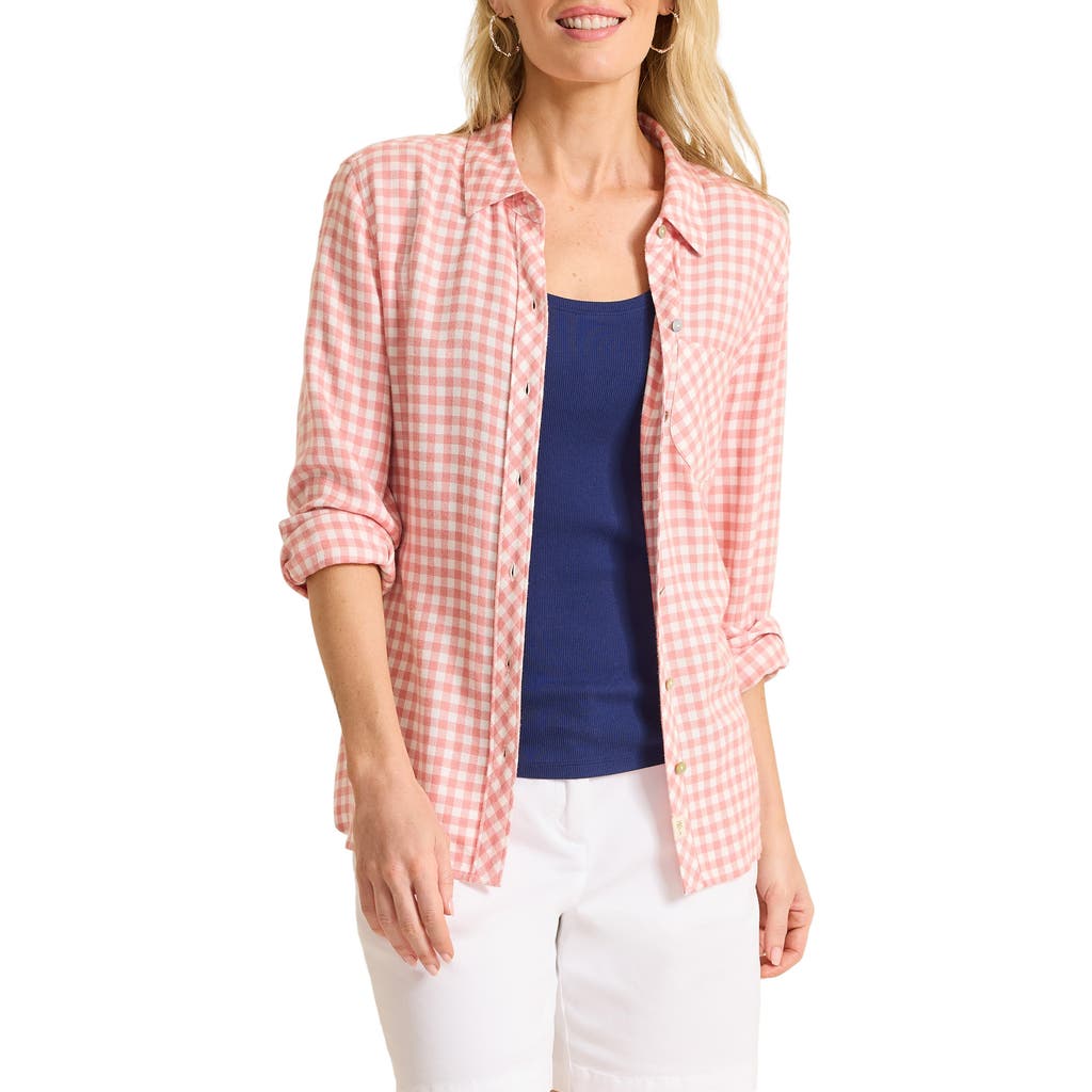 Tommy Bahama Villa Verde Check Shirt In Pink