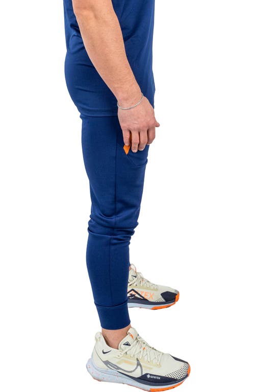 Maceoo Shield Blue Joggers In Blue
