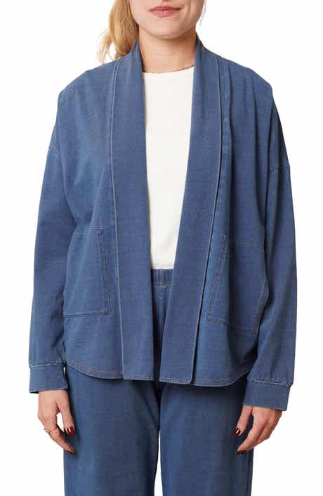CYRUS Open Front Denim Cardigan