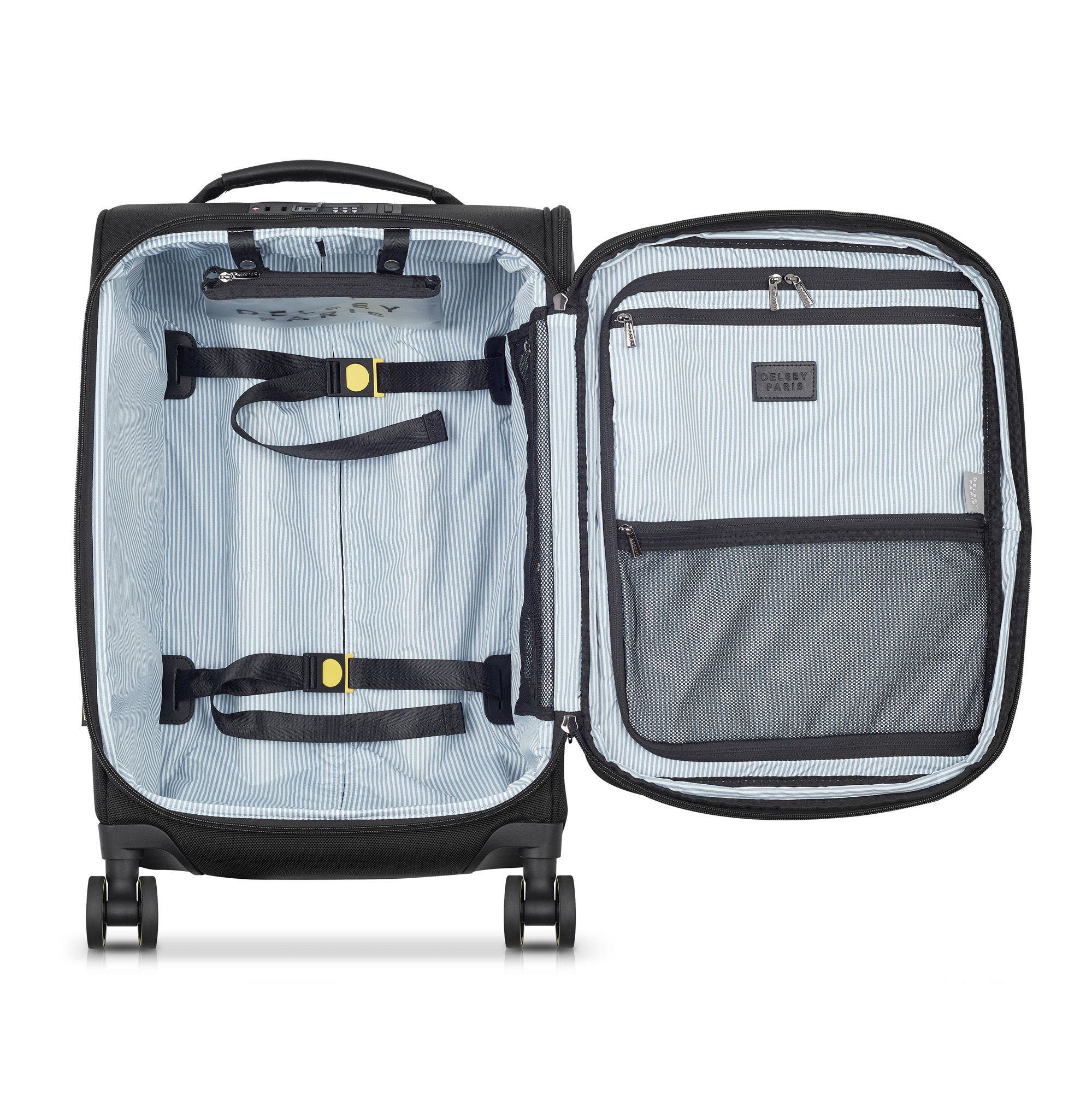Delsey Paris Wagram 2 Piece Set - 20" Carry-On Spinner & 26" Checked Spinner, Alternate, color, Black