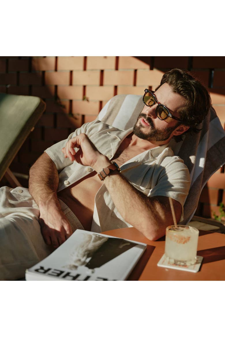 Getaway Linen Shirt, Alternate, color, Canvas