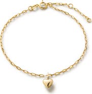 Ana Luisa Gold Charm Bracelet - Gold Heart Bracelet