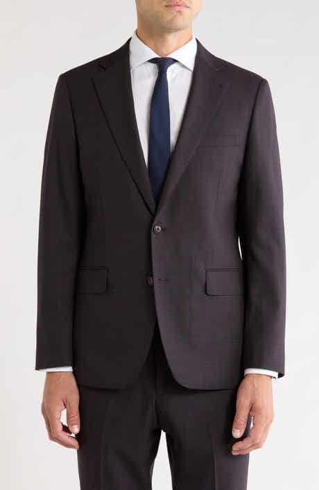 Stretch Wool Blend Suit Jacket