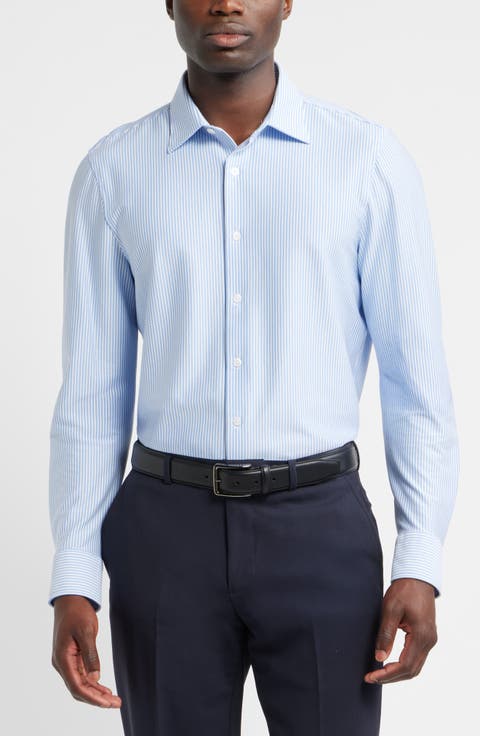 Tiller Stripe Button-Up Shirt