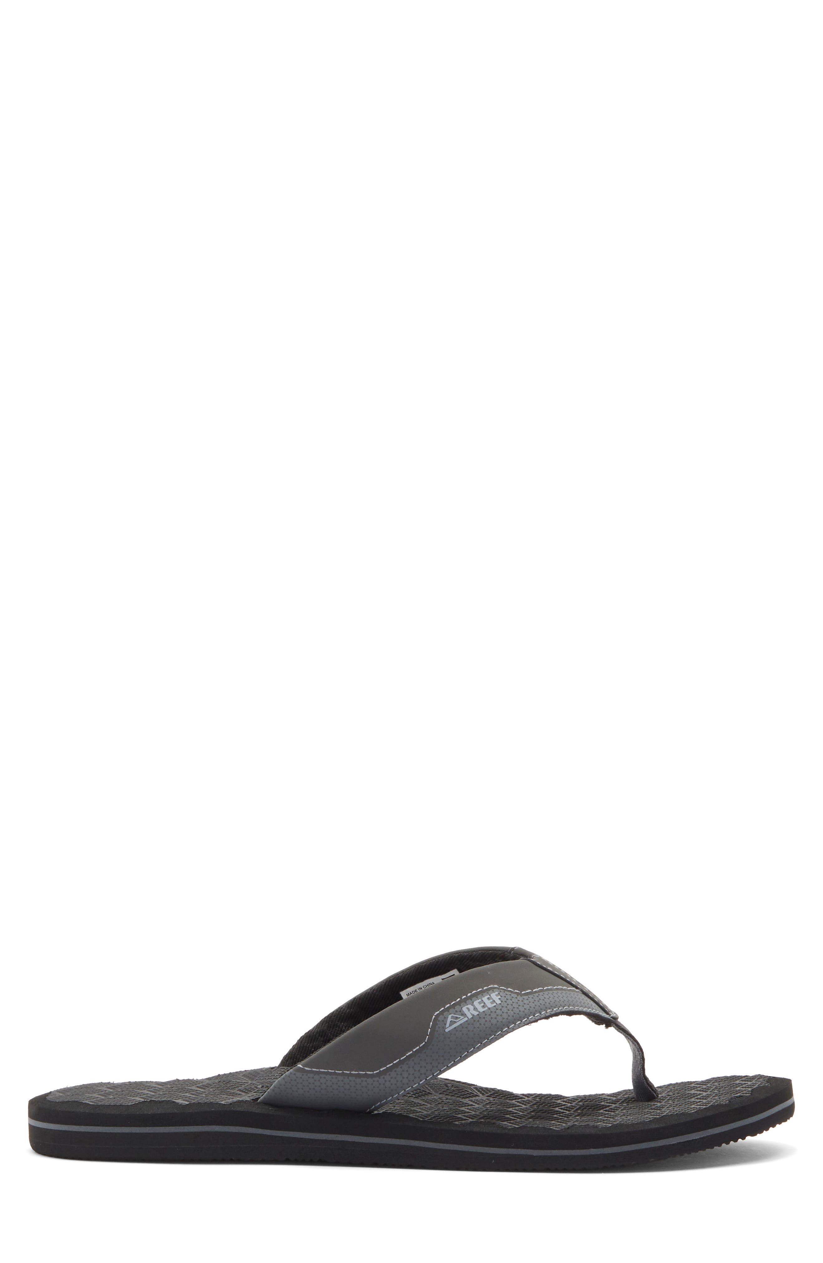 Reef The Ripper Flip Flop, Alternate, color, Dark Grey
