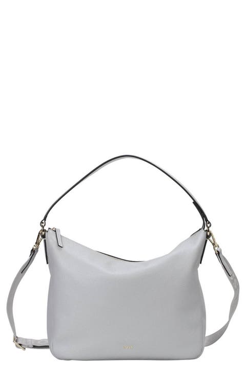 Medium Alyce Leather Hobo Bag