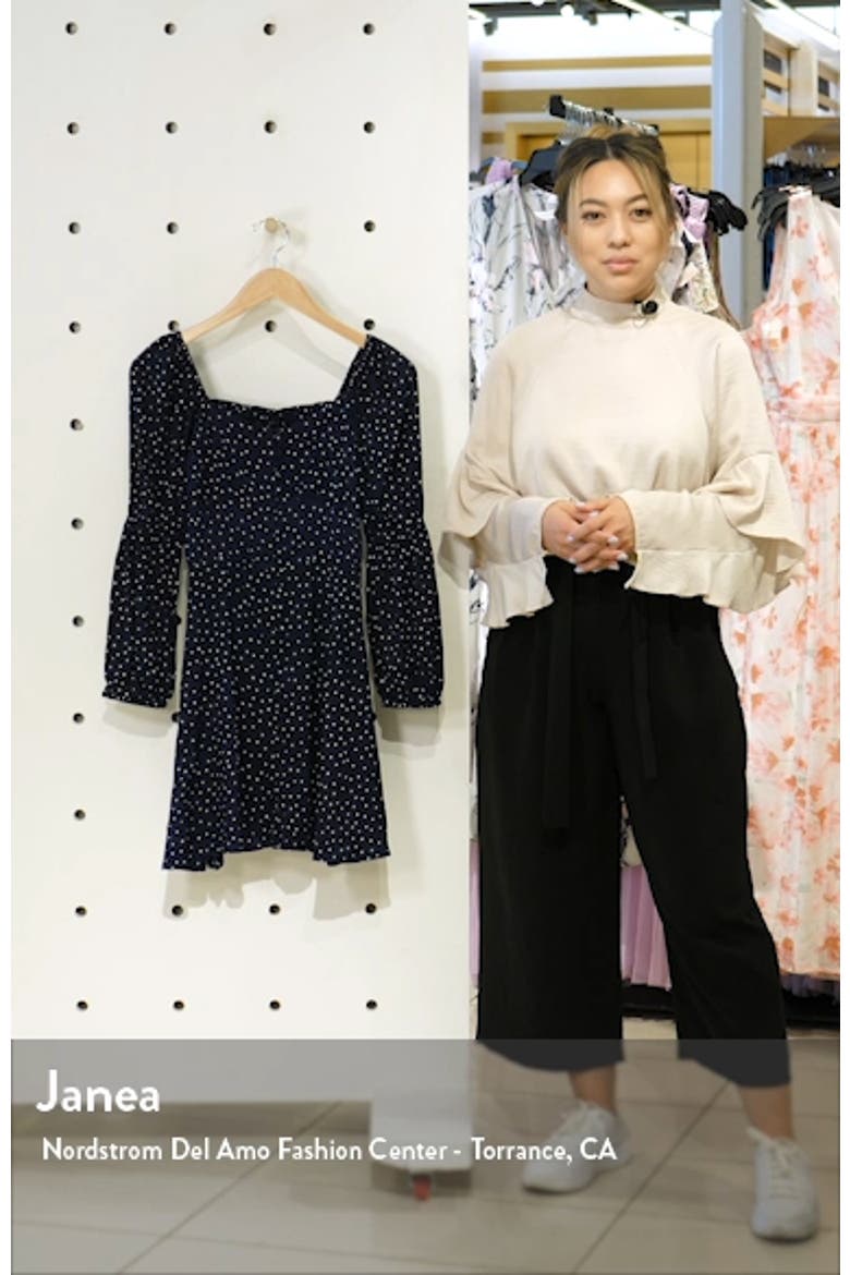 Cinch Long Sleeve Minidress video
