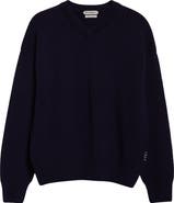 JW Anderson Loafer Stitch Cashmere V-Neck Sweater