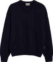 JW Anderson Loafer Stitch Cashmere V-Neck Sweater