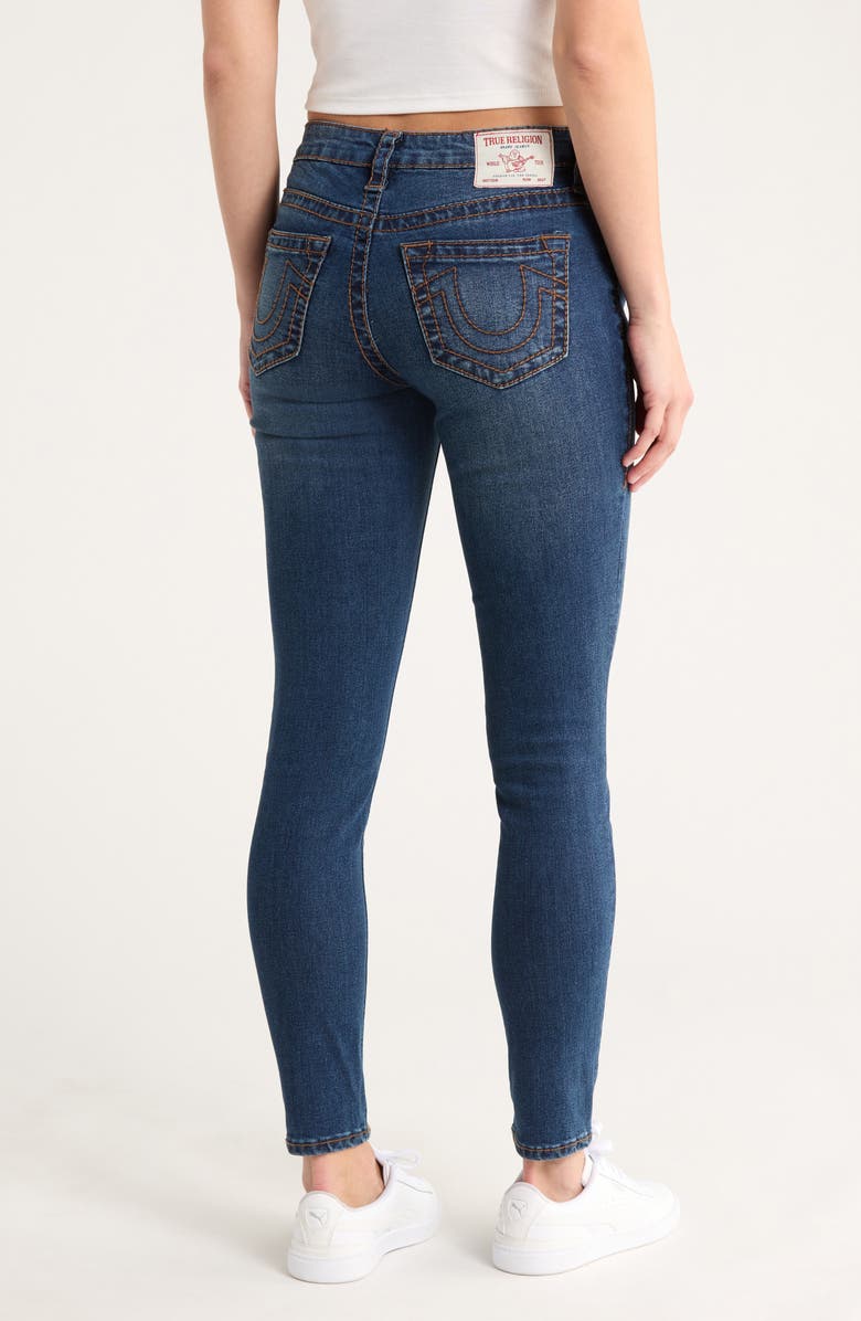 True Religion Jennie Big T Mid Rise Skinny Jeans, Alternate, color, Medium Amber Nights Wash