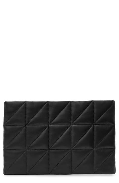 Bettina Quilted Leather Clutch