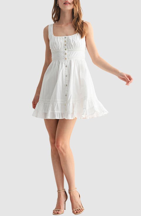 Lace Contrast Minidress