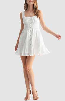 All in Favor Lace Contrast Minidress