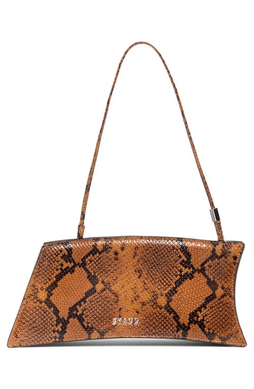 Staud Coco Leather Shoulder Bag In Brown