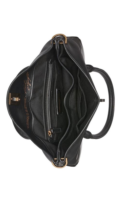 Karl Lagerfeld Paris Nadine Satchel In Black