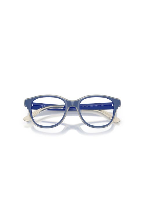 Ray Ban Ray-ban 44mm Square Optical Glasses In Blue
