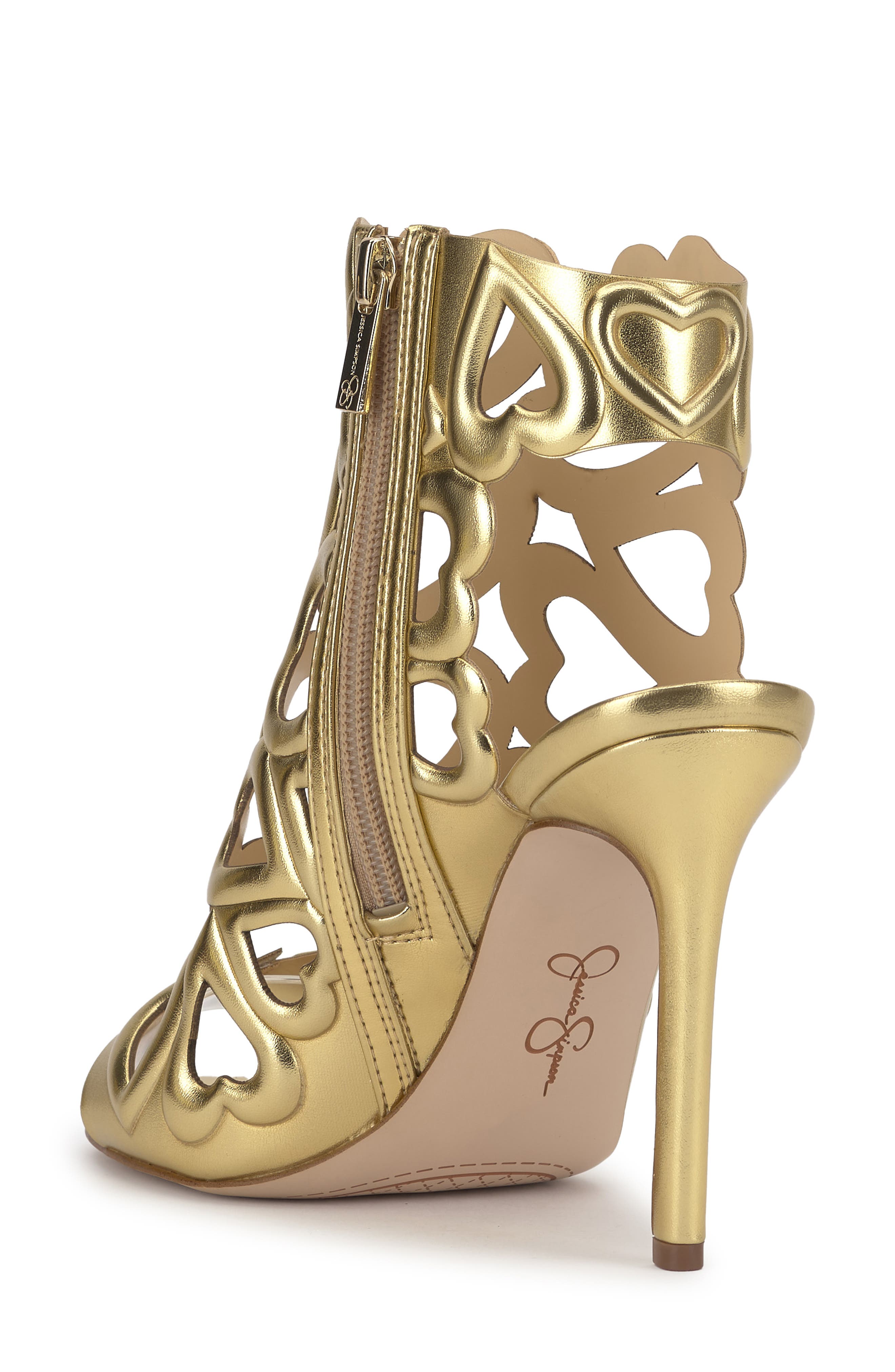 Jalina Sandal, Alternate, color, GOLD/ CLEAR