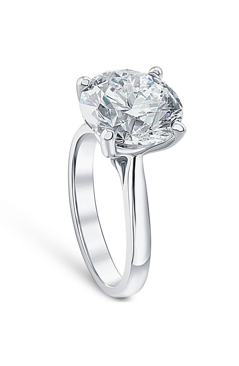 Bliss Diamond 3 Ct Diamond Solitaire Lab Grown Engagement Ring in 14k Gold, Alternate, color, 14K White Gold