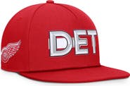 FANATICS Men's Fanatics Red Detroit Red Wings Authentic Pro Rink Team Code Snapback Hat