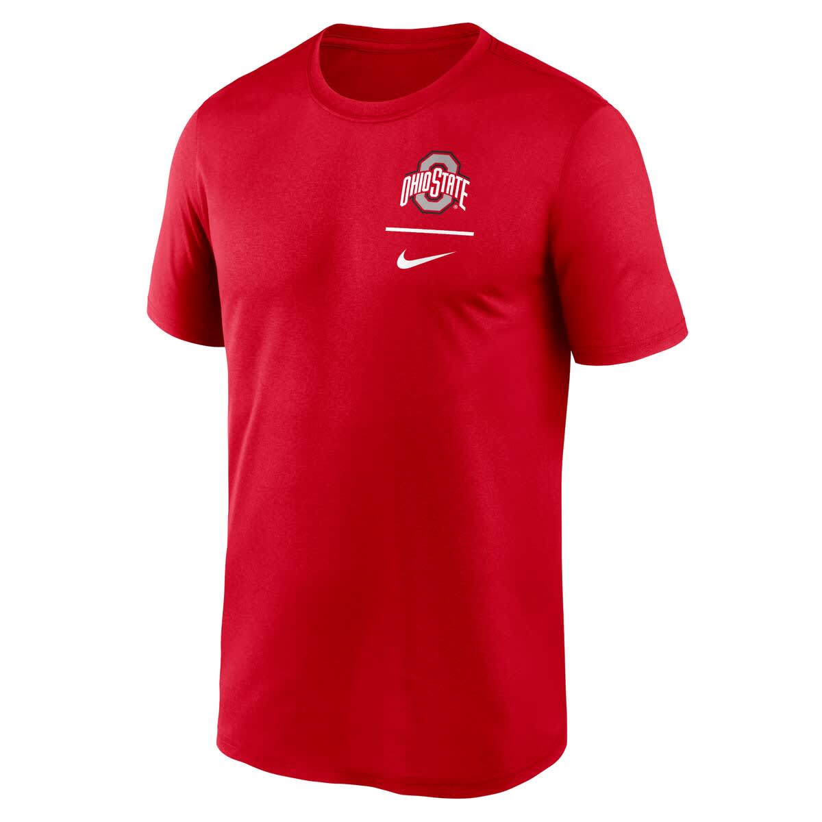Nike Men's Nike Scarlet Ohio State Buckeyes Primary Logo Legend ...