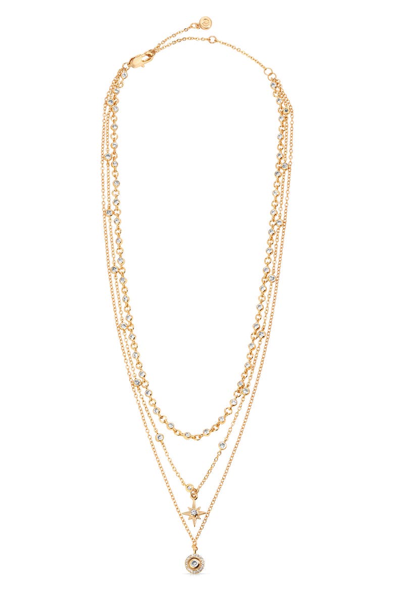 Celestial Layered Necklace, Alternate, color, GOLD