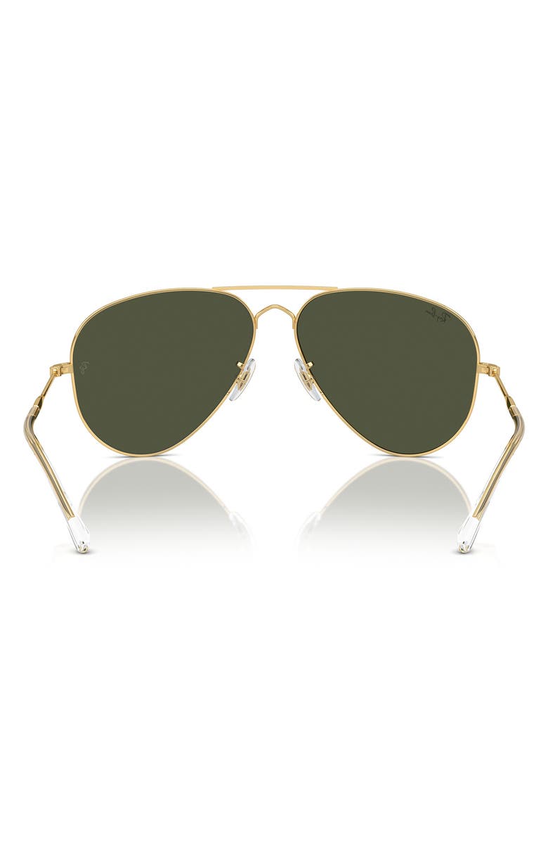 Ray-Ban Old Aviator 62mm Oversize Sunglasses, Alternate, color, Gold Flash