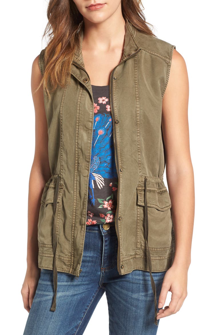 Utility Vest, Main, color, DARK OLIVE
